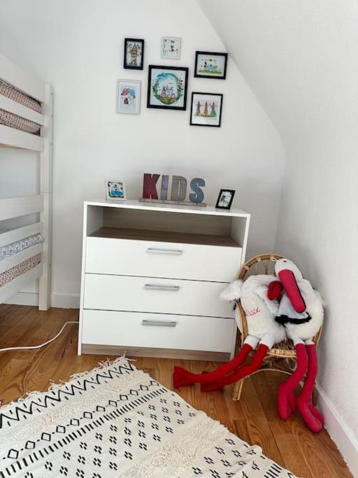 Postel nebo postele na pokoji v ubytování Gîte Le Manala