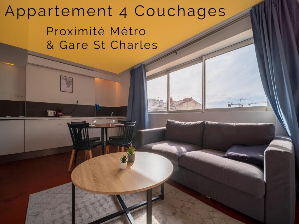 Appartement 5 couchages Gare St Charles/Joliette, Marseille (updated