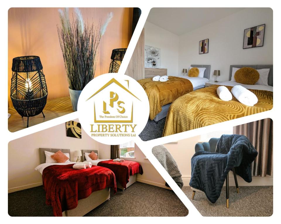 Apartment 8 Guests 5 Bedroom Free WiFi Kettering, UK