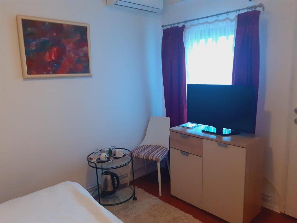 TV a/nebo společenská místnost v ubytování Apartmani Zaara