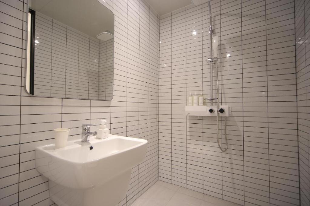 Koupelna v ubytování Busan Seomyeon Business Hotel J7