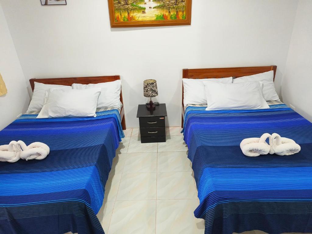 Letto o letti in una camera di Hadefe Cottages