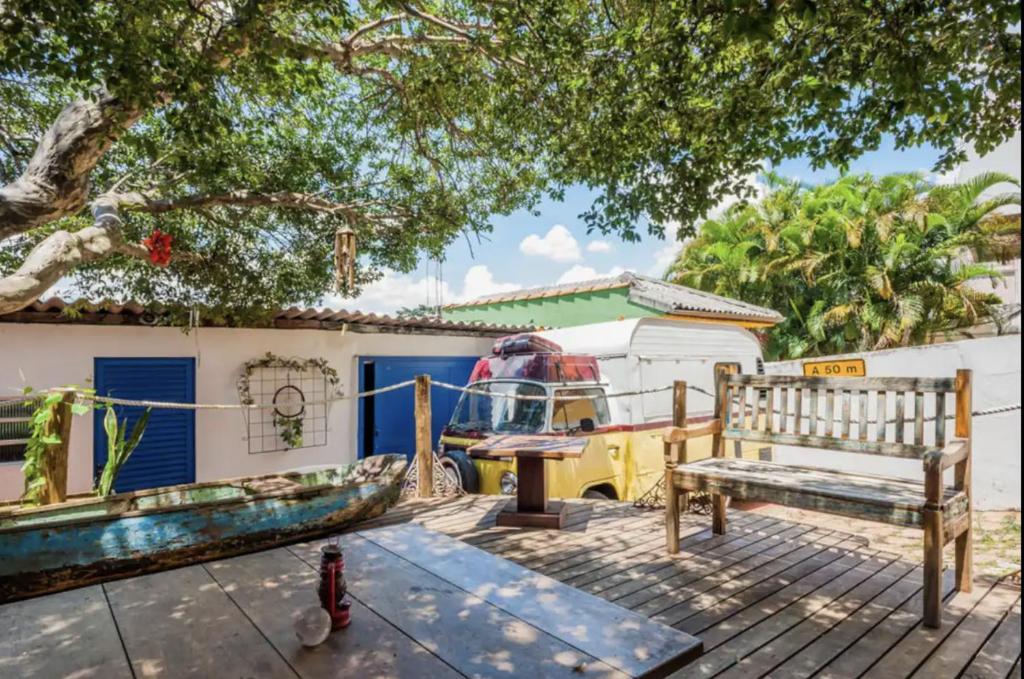 Patio nebo venkovní prostory v ubytování Paradiso Hostel & Suites - TOP 1 DE SÃO PAULO