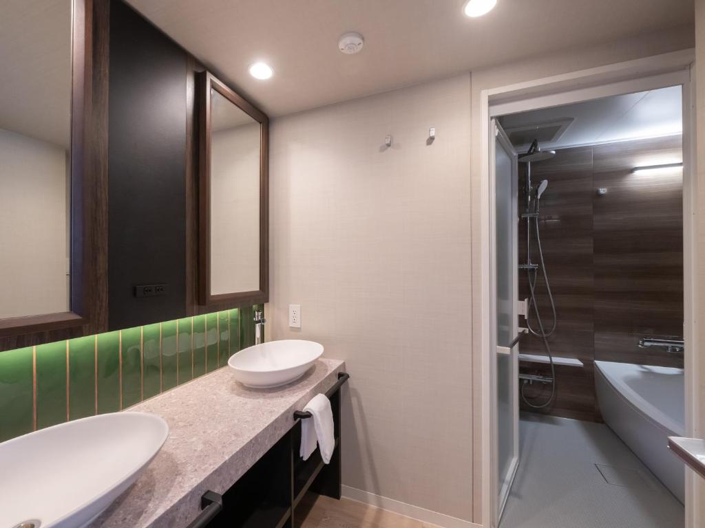 Koupelna v ubytování Loisir Hotel Kyoto Toji