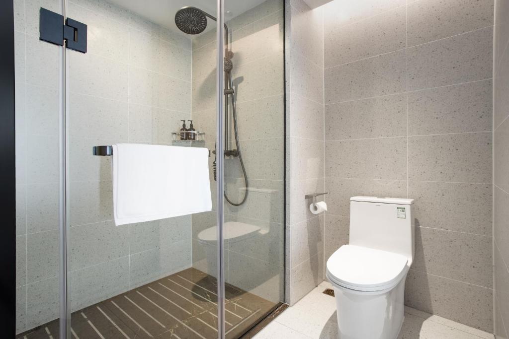 Koupelna v ubytování Guangzhou Yilin Hotel - Xiaogang metro Store
