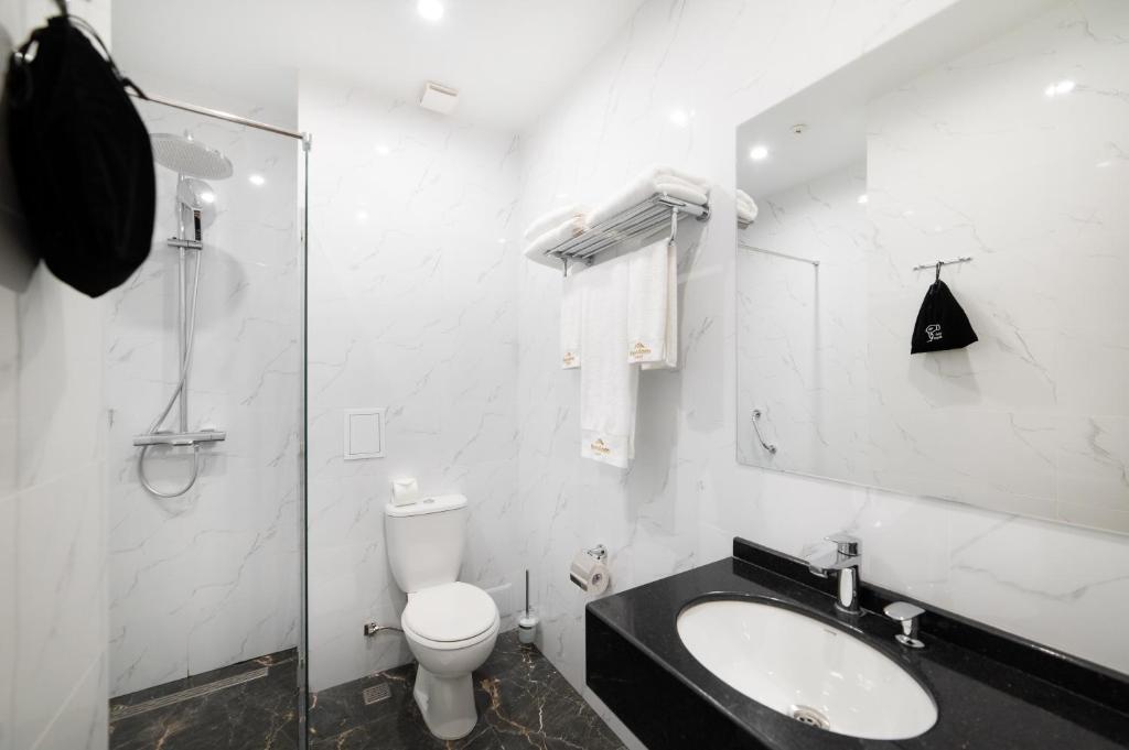 Koupelna v ubytování Freedom hotel Bishkek
