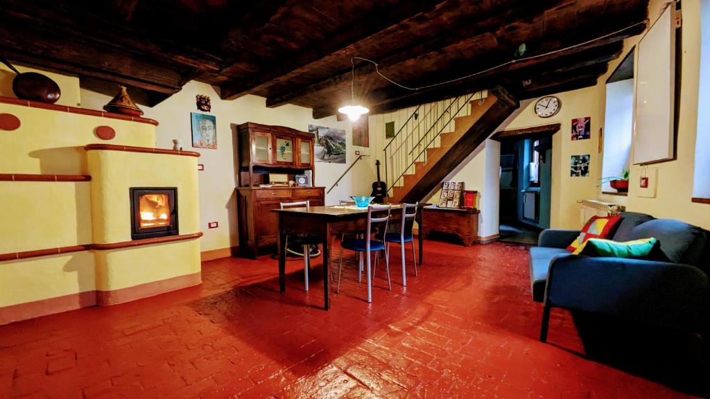 Posezení v ubytování B&B Piccolo Tibet