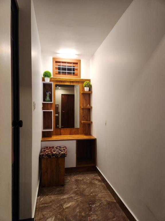 Kuchyň nebo kuchyňský kout v ubytování Bhuvanam homestay