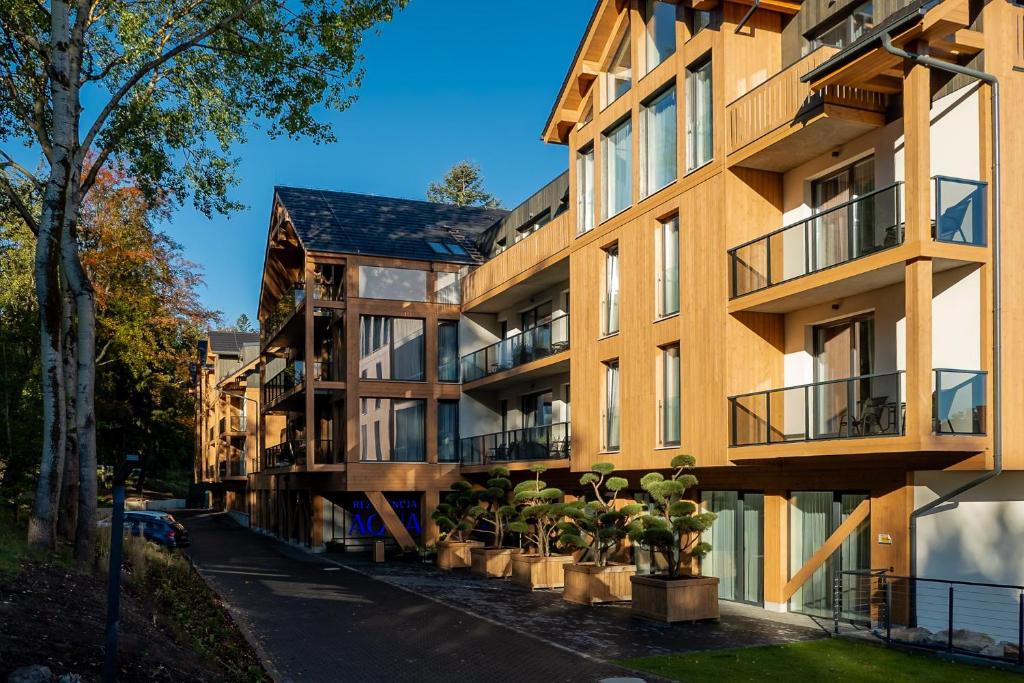 Budova, kde se aparthotel nachází