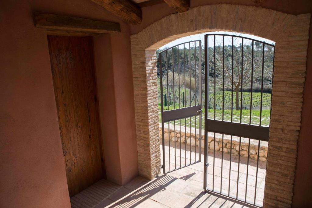 Balkón alebo terasa v ubytovaní Casa rural Masia Les Apieres