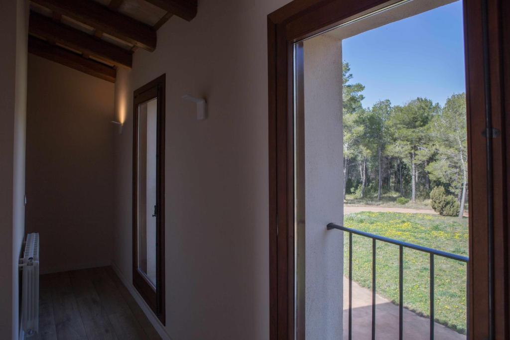 Balkón alebo terasa v ubytovaní Casa rural Masia Les Apieres