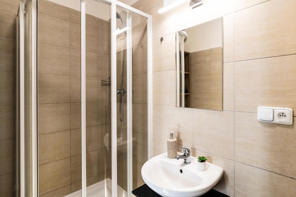 Koupelna v ubytování Apartmány Plzeň Zábělá 69