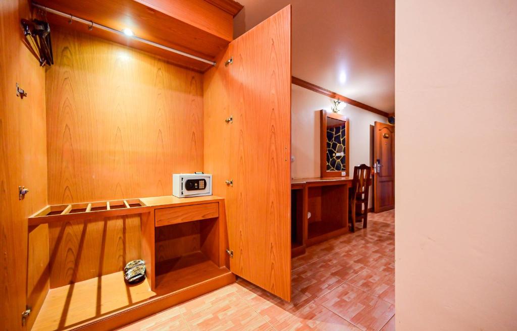 Kuchyň nebo kuchyňský kout v ubytování Tiger Complex Hotel
