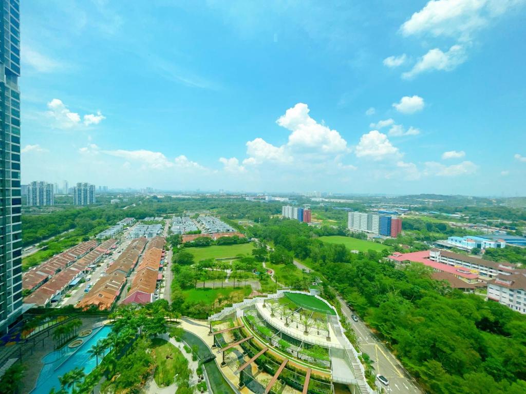 Nespecifikovaný výhled na destinaci Masai nebo výhled na město při pohledu z apartmánu