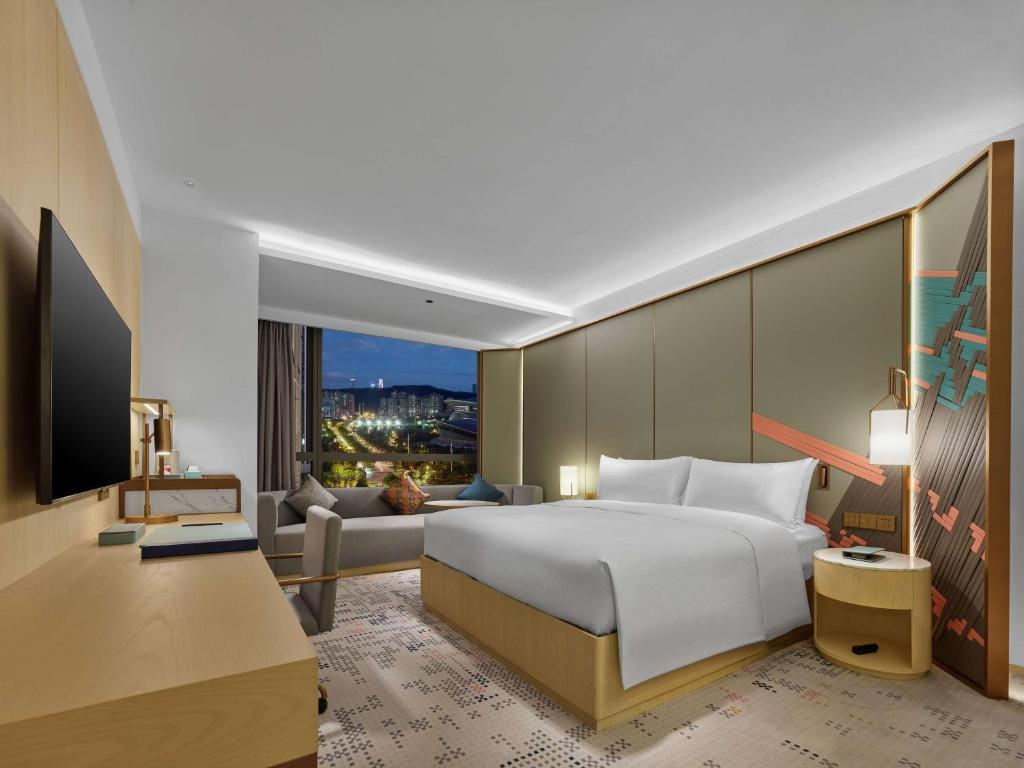 TV a/nebo společenská místnost v ubytování Doubletree By Hilton Nanning Wuxiang