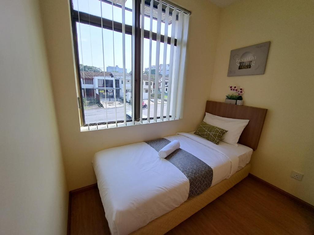 Postel nebo postele na pokoji v ubytování SCC HOTEL PJ