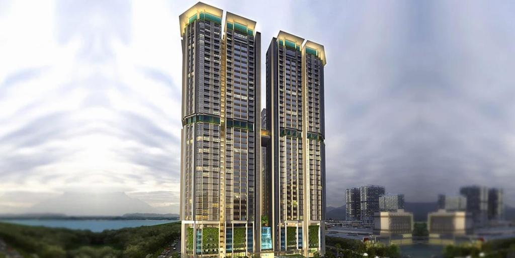 a rendering of a tall building in a city at Atlantis Melaka I 5-11pax I 5min JonkerSt BY Alviv Management in Melaka