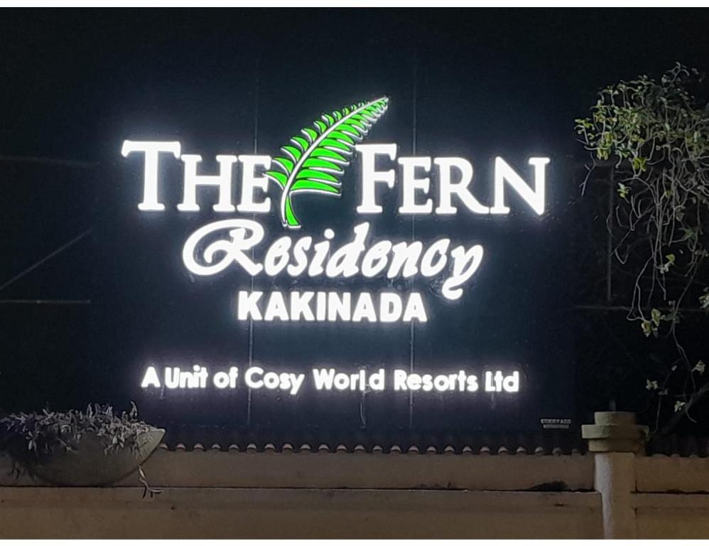 a sign for the fern redundancy kakushimaunit of grey world records ll at The Fern Residency, Kakinada, Andhra Pradesh in Kākināda