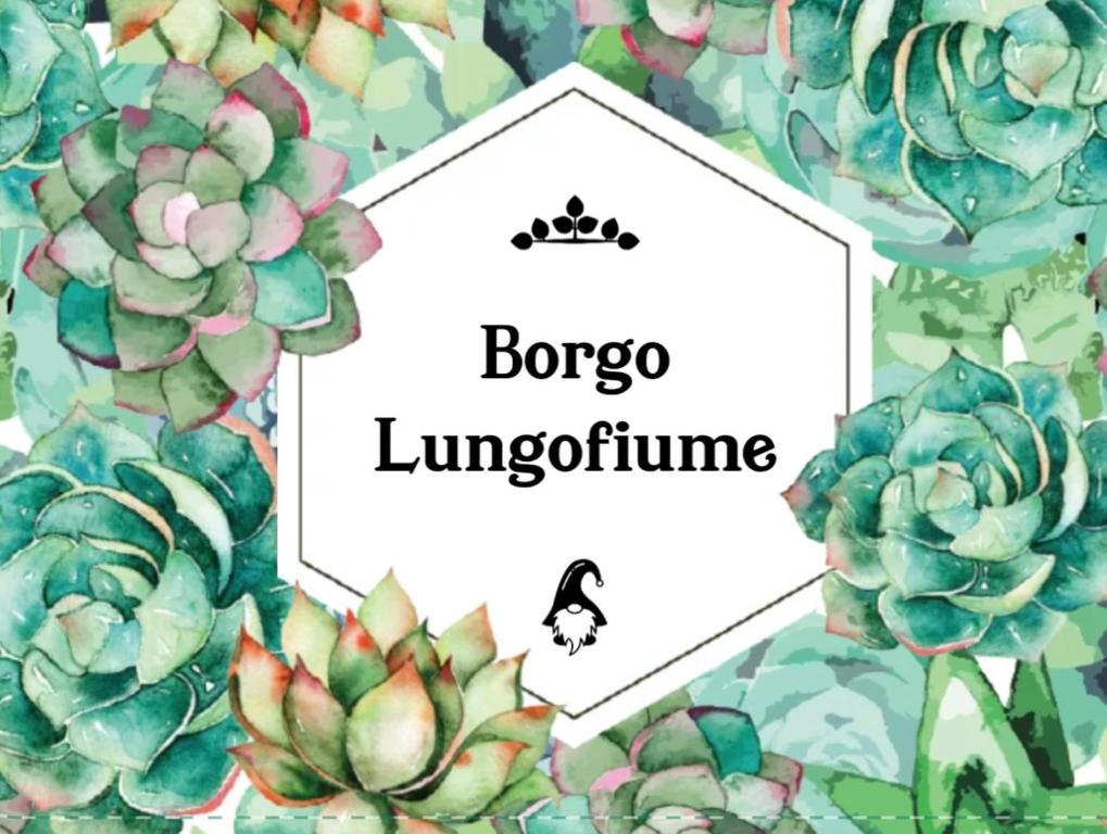 a watercolor succulent frame with a name of bongo limophone at Borgo Lungofiume B&B in Valbrenta 