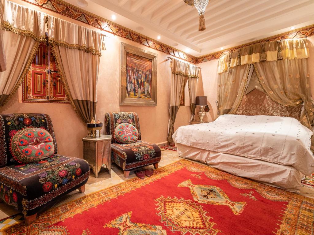 Zona de estar de Riad Hikaya