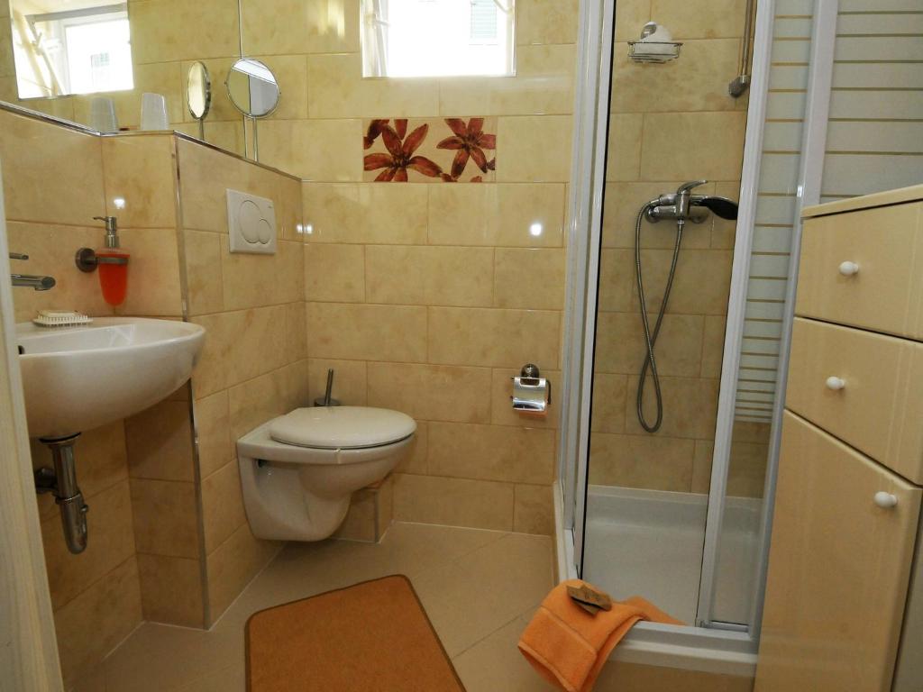 Koupelna v ubytování Hotel Haus Am Meer Cavtat