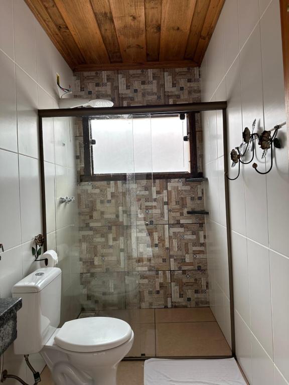 Koupelna v ubytování Nosso Chalet