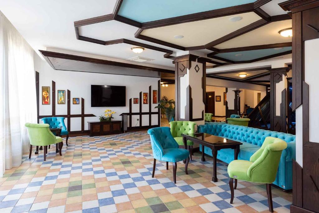 Posezení v ubytování Armaco Residence
