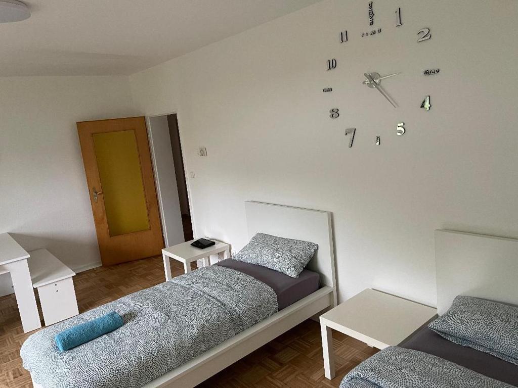 Ένα ή περισσότερα κρεβάτια σε δωμάτιο στο Wohnung Dora