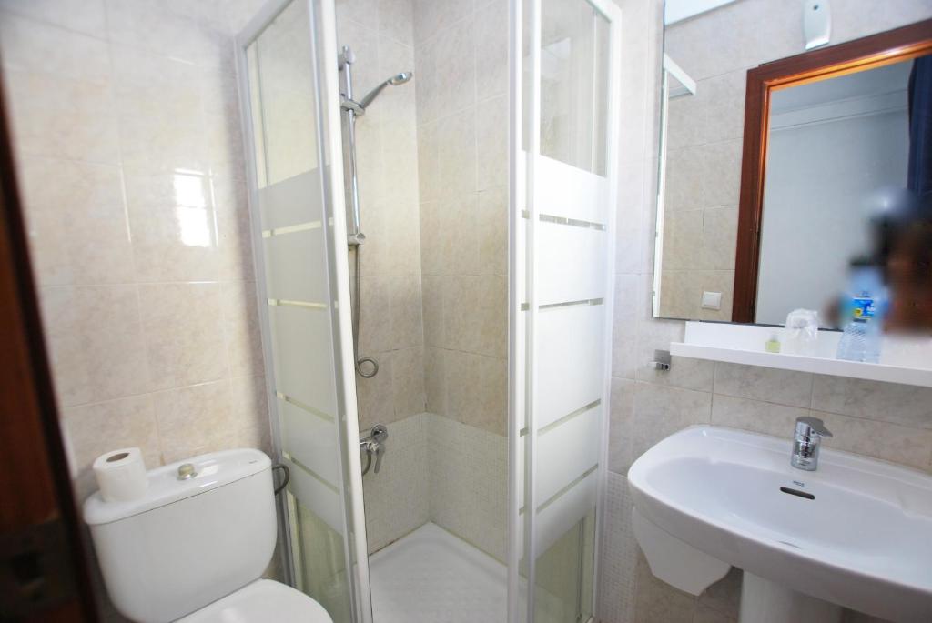 Kúpeľňa v ubytovaní Hotel Tres Leones