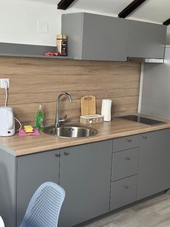 Kuchyň nebo kuchyňský kout v ubytování Apartments Ejla&Una