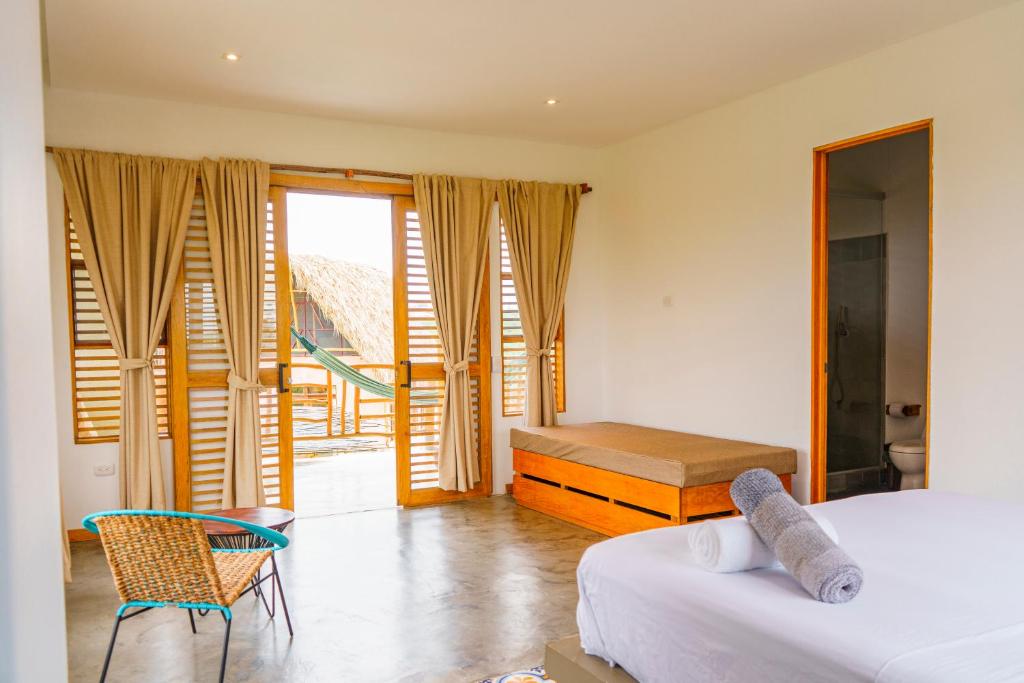 Casa Mambo Salinas - Deluxe Twin Room Mit Meerblick