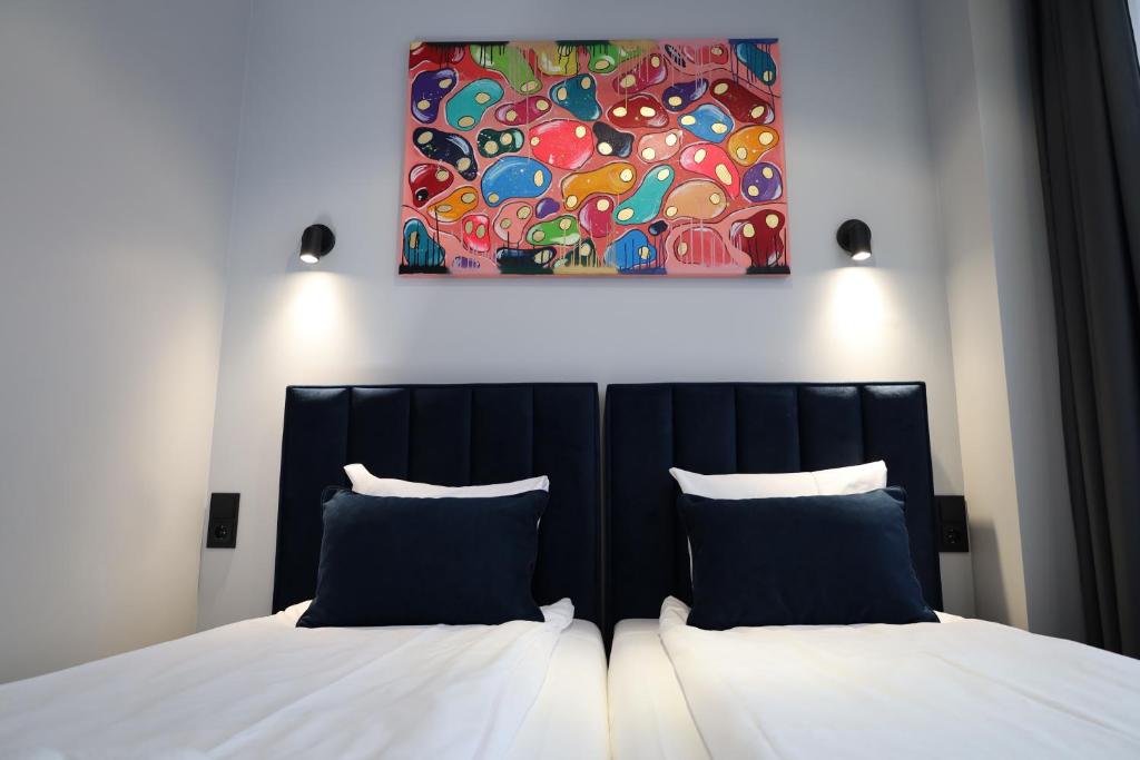 Postel nebo postele na pokoji v ubytování Comfort Hostel Klaipeda
