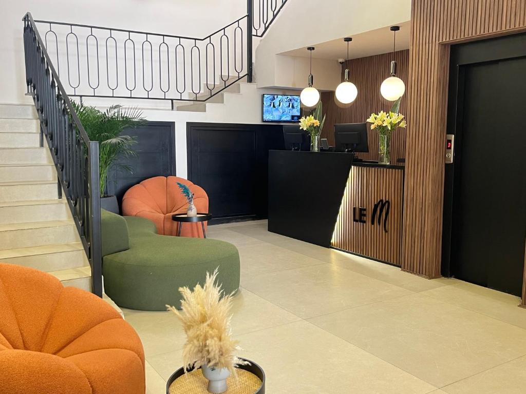Posezení v ubytování Le M Hôtel