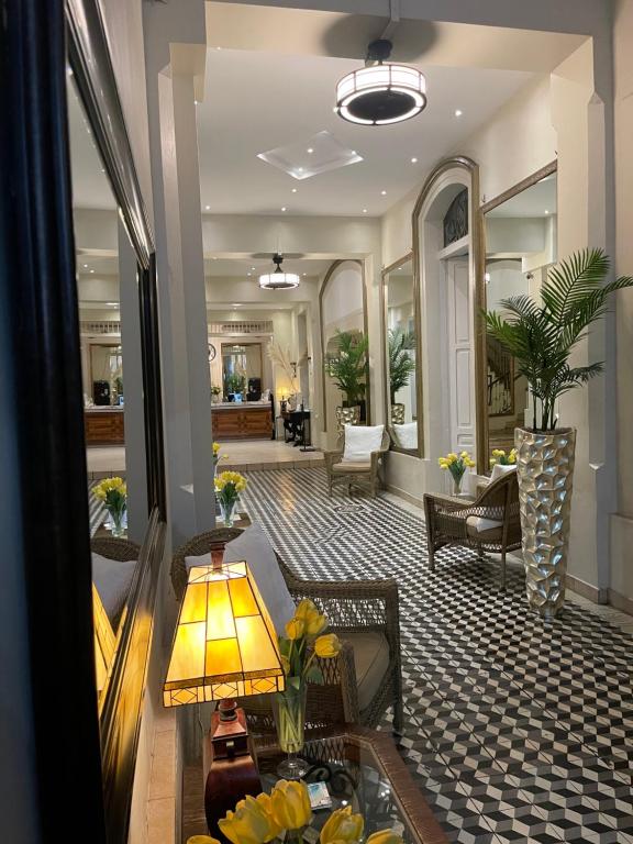 Posezení v ubytování Boutique Hotel Belgica