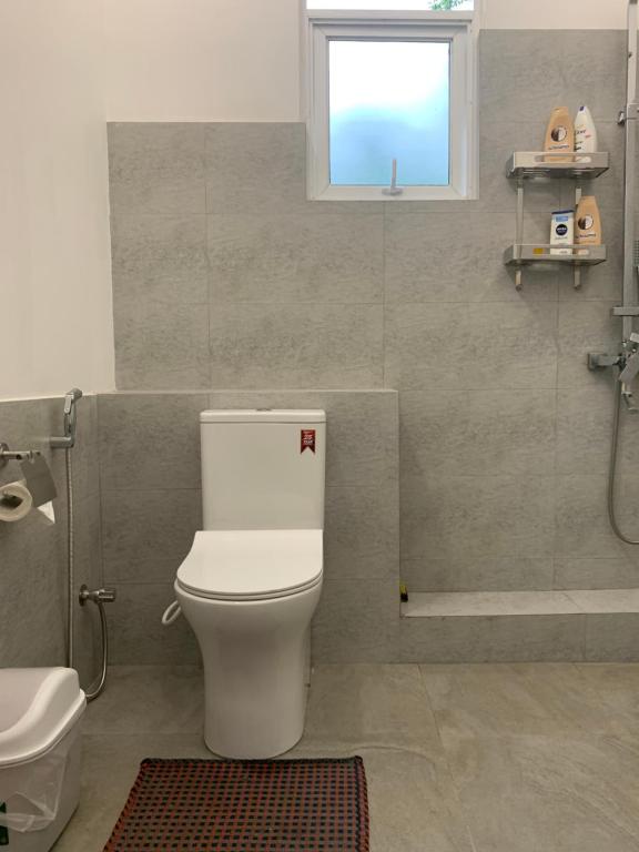 Koupelna v ubytování Wasa Villa