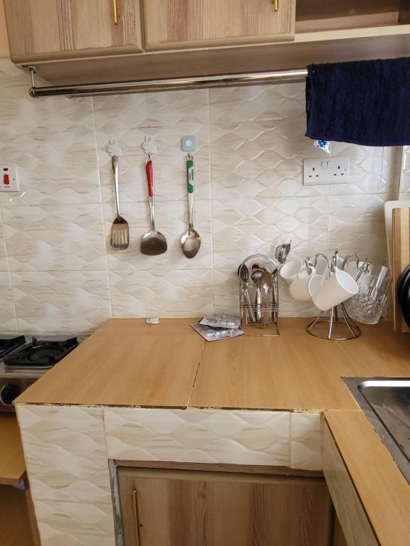 Kuchyň nebo kuchyňský kout v ubytování G&G Executive Homes Pipeline Nakuru