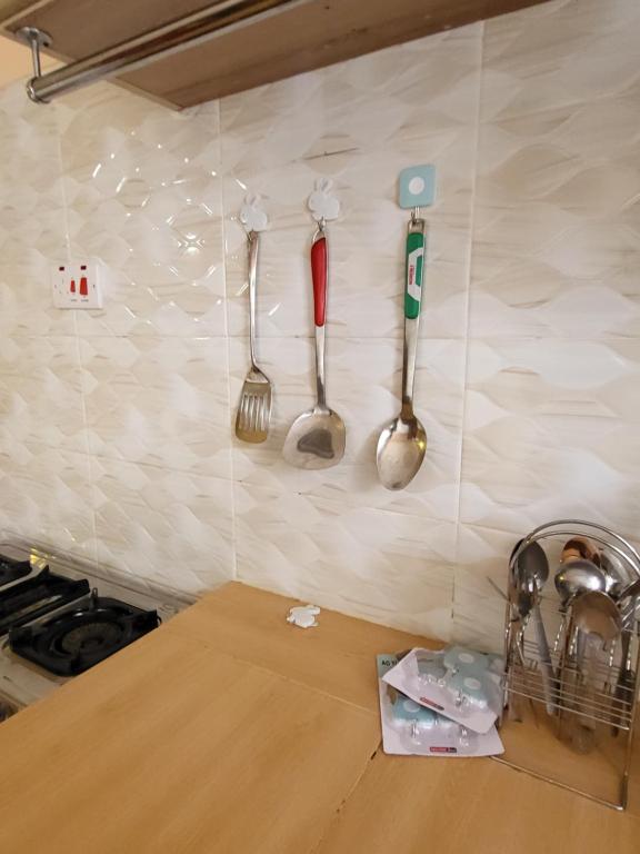 Kuchyň nebo kuchyňský kout v ubytování G&G Executive Homes Pipeline Nakuru
