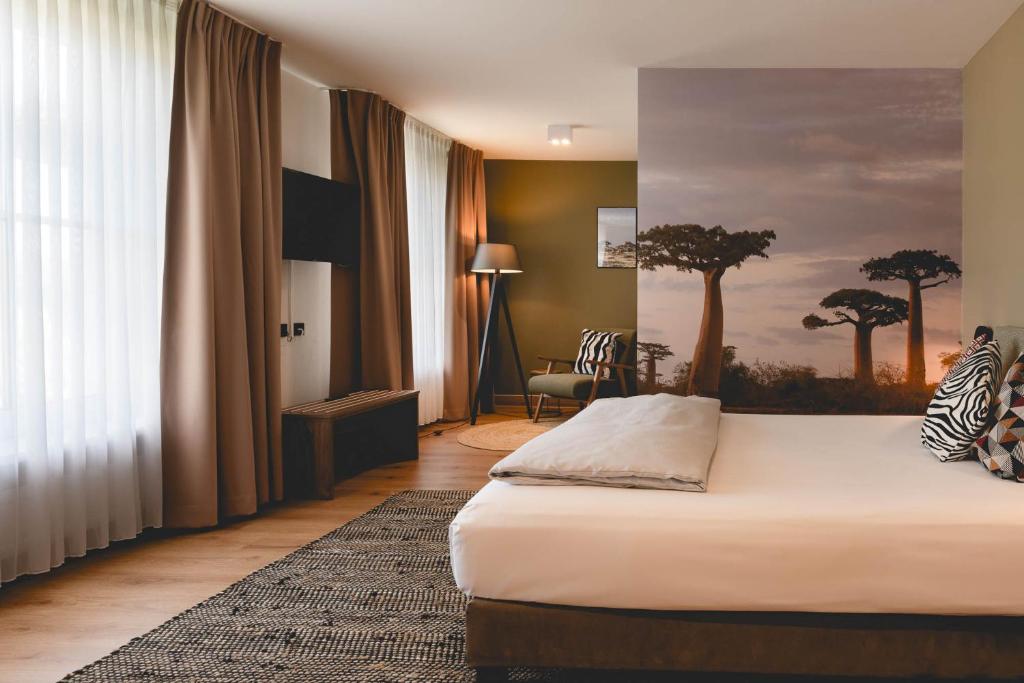Postel nebo postele na pokoji v ubytování Sunderland Hotel