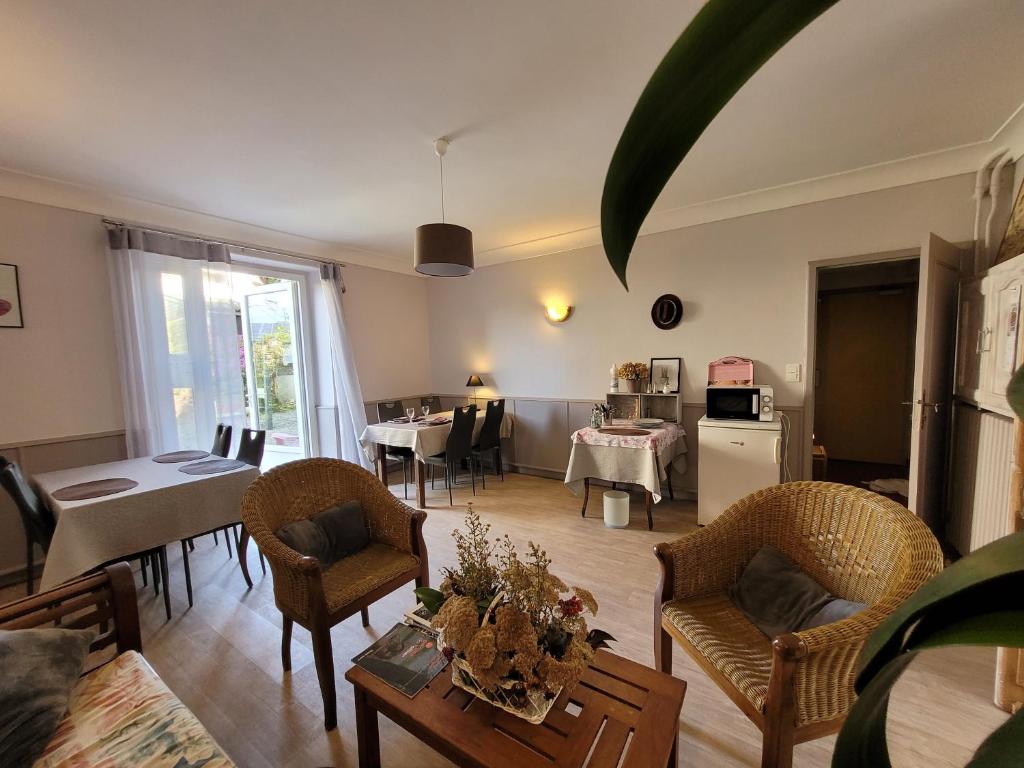 Posezení v ubytování Hotel Fouillade