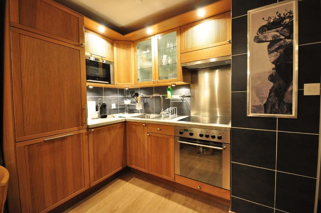 Kuchyň nebo kuchyňský kout v ubytování Haus Armina - Apartment Edward