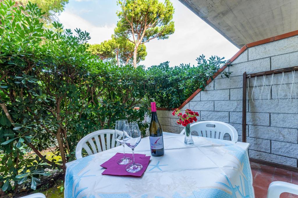 Zahrada ubytování Giannella Beach Residence Apartment