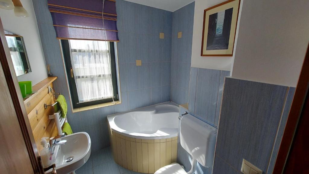 Koupelna v ubytování Titi Family Apartman