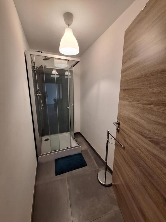 Koupelna v ubytování Gîte Cour Delhez