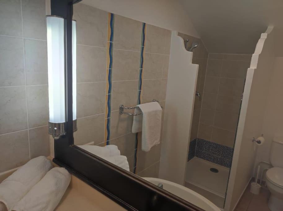 Koupelna v ubytování Studio vue mer - village de vacances - Sainte Anne