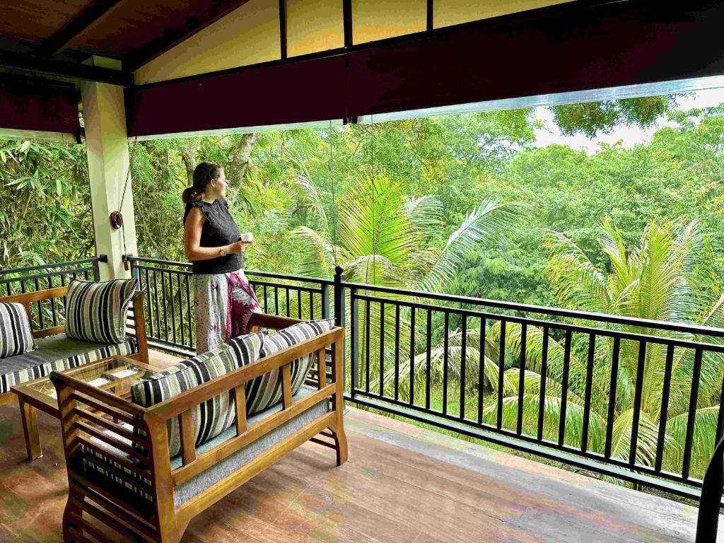 Balkón nebo terasa v ubytování Jungle Paradise