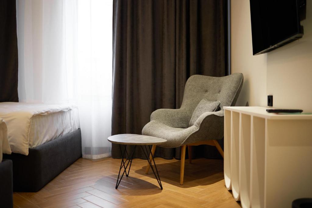 Postel nebo postele na pokoji v ubytování BARBAR APART HOTEL
