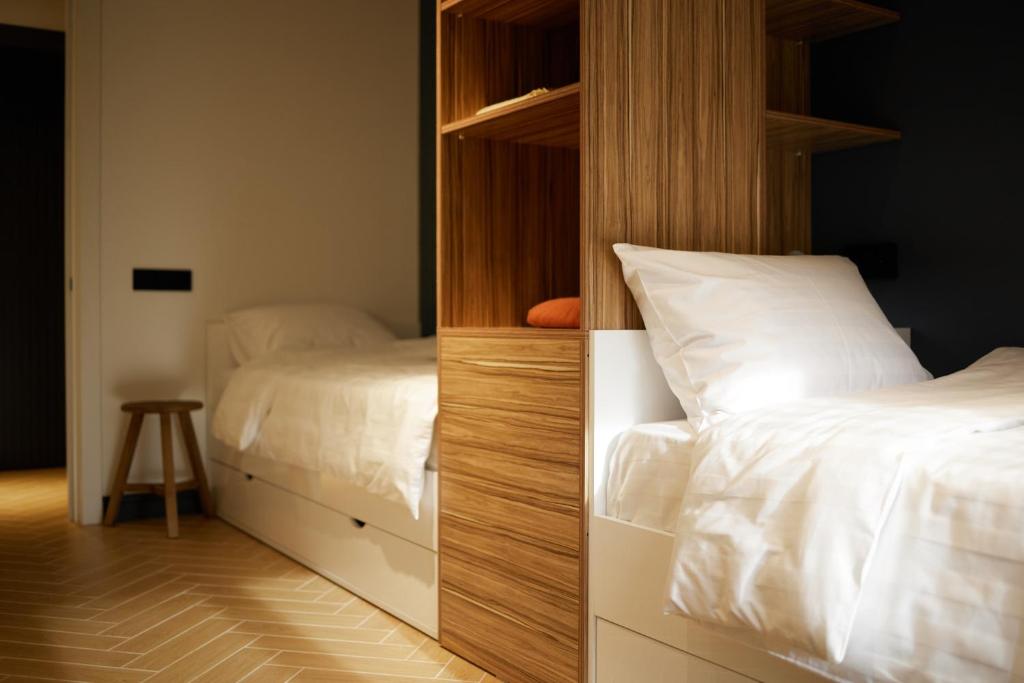 Postel nebo postele na pokoji v ubytování BARBAR APART HOTEL