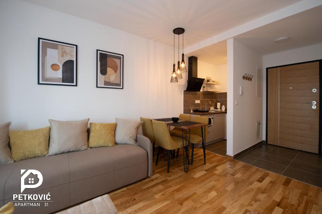 Posezení v ubytování Petković apartmani 31 STUDIO