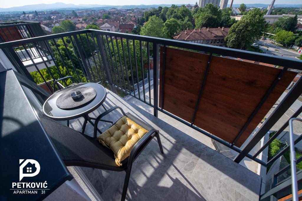 Balkón nebo terasa v ubytování Petković apartmani 31 STUDIO