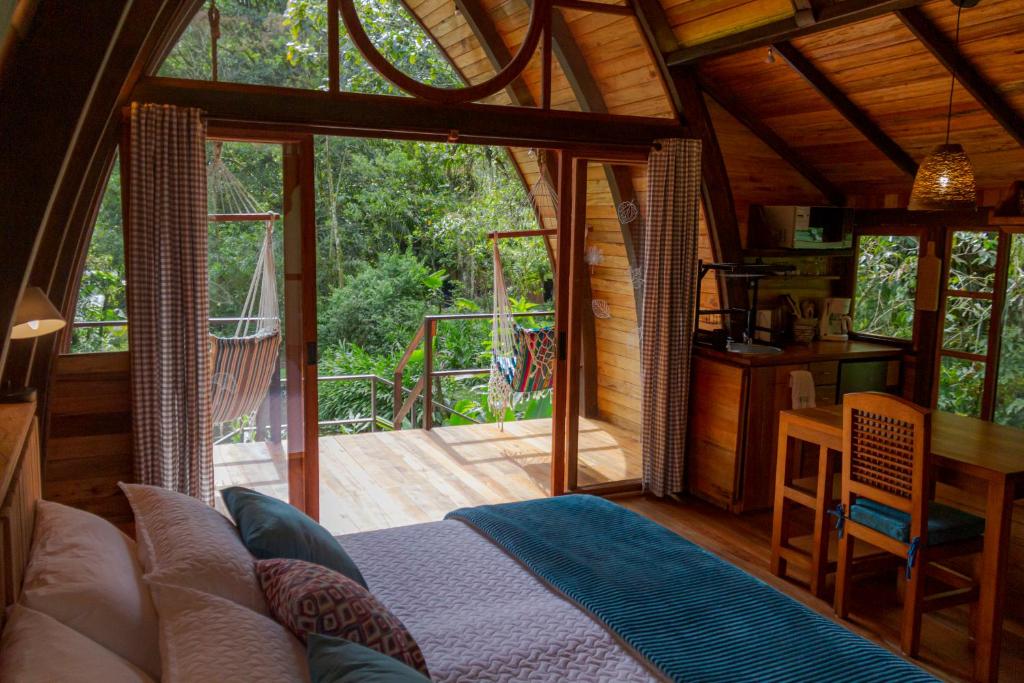 Zahrada ubytování Sacha Urco Lodge y Bosque Protector